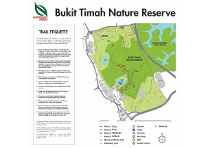 map of Bukit Timah Nature Reserve